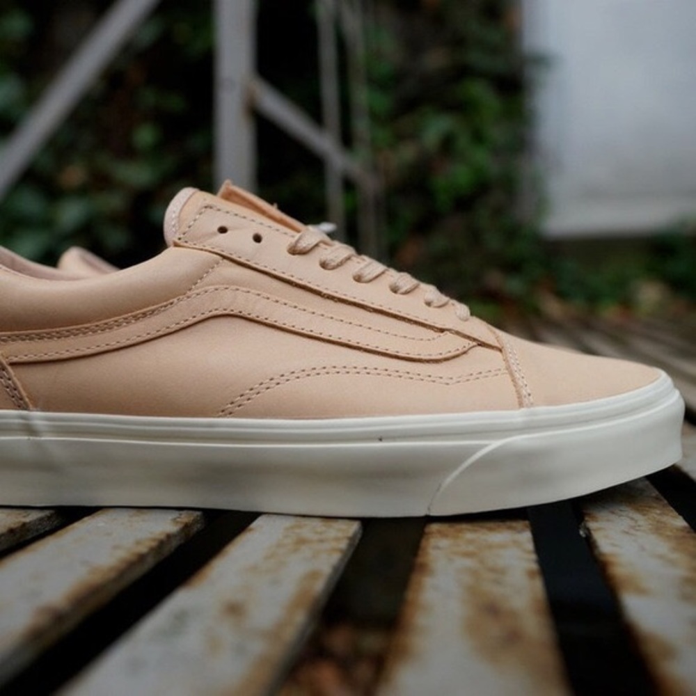 Nude leather vans